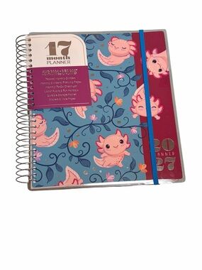 The Creative Expert Pink & Blue Axolotl 17-Month Planner 8/26 - 12/27